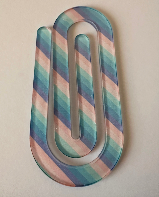Large acrylic paper clips