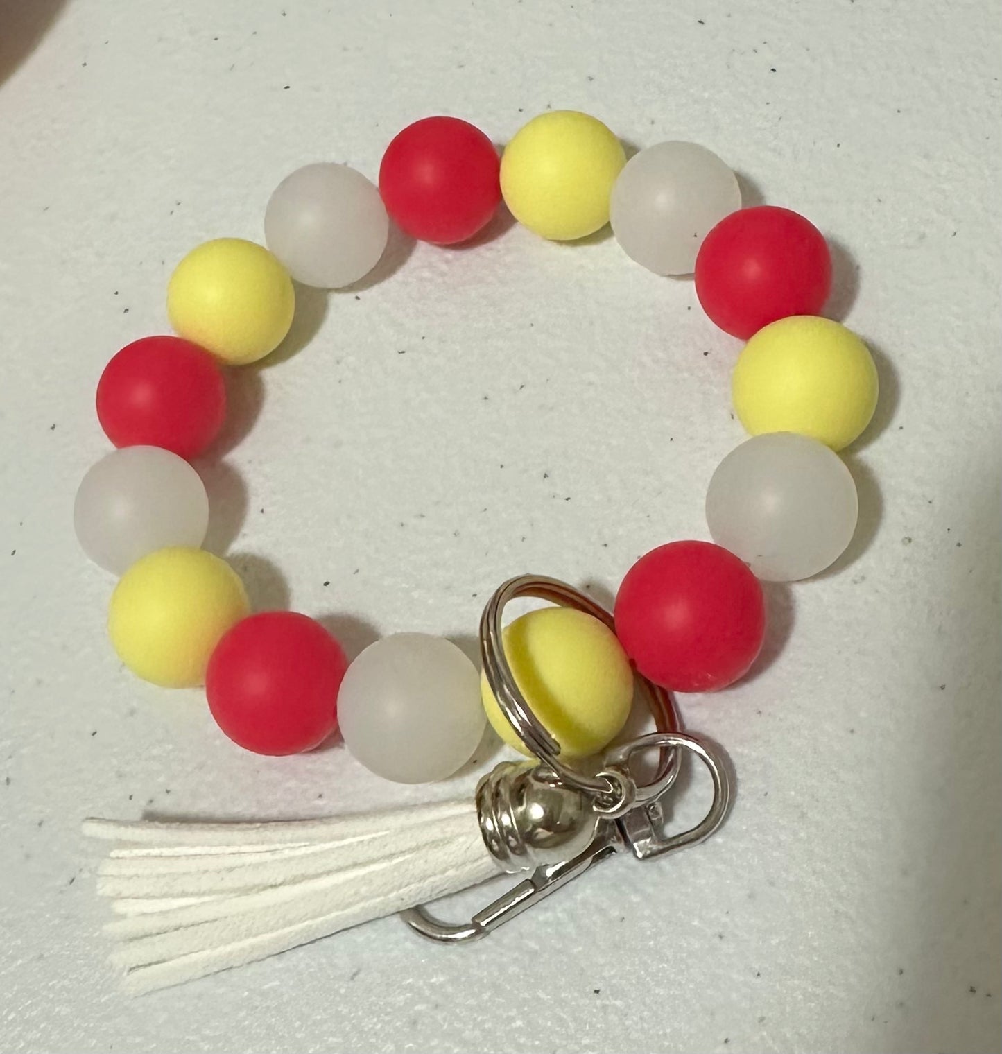 Beaded keychain wristlets