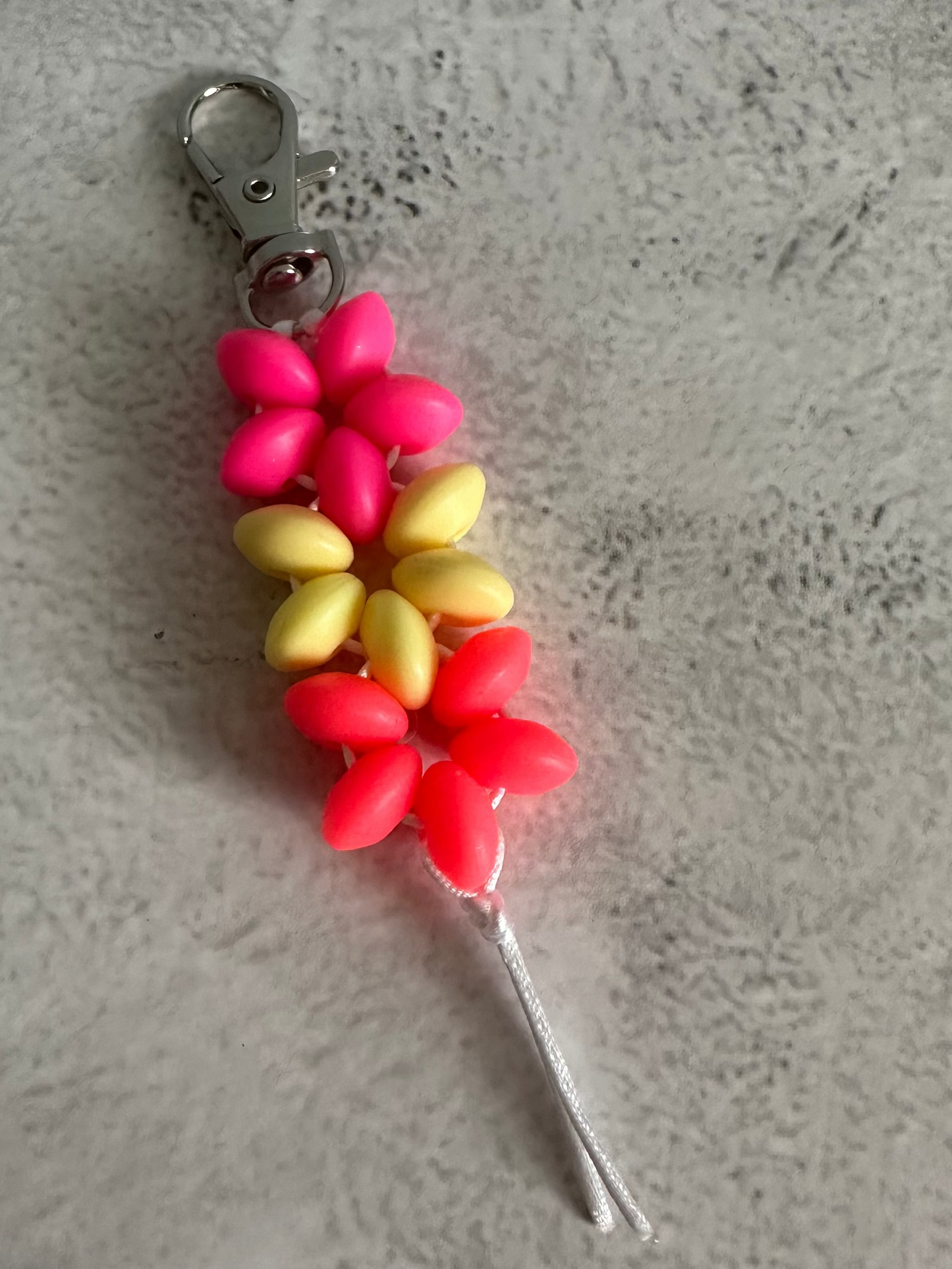 Beaded Flower Keychains