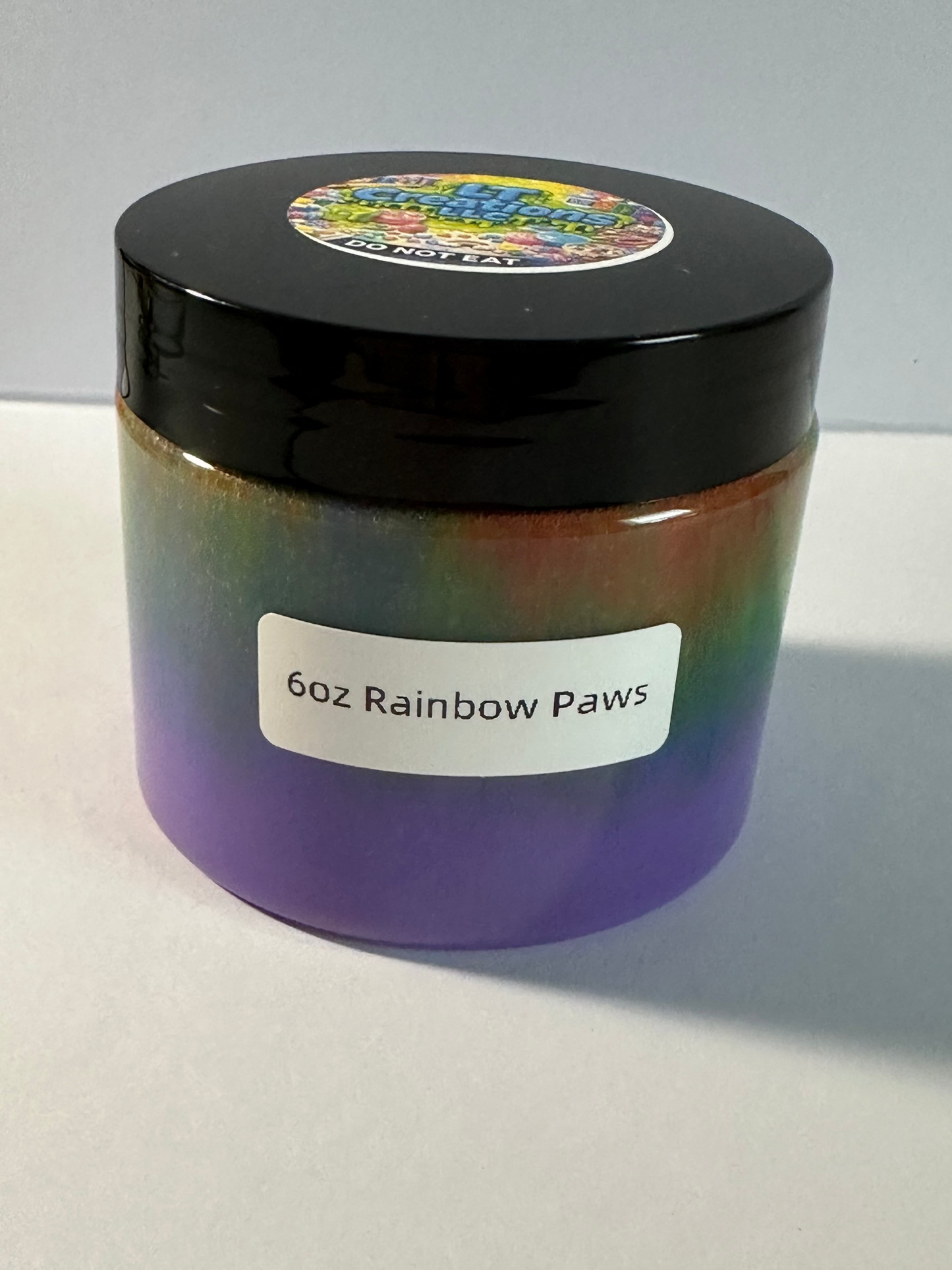Rainbow paws 6oz slime