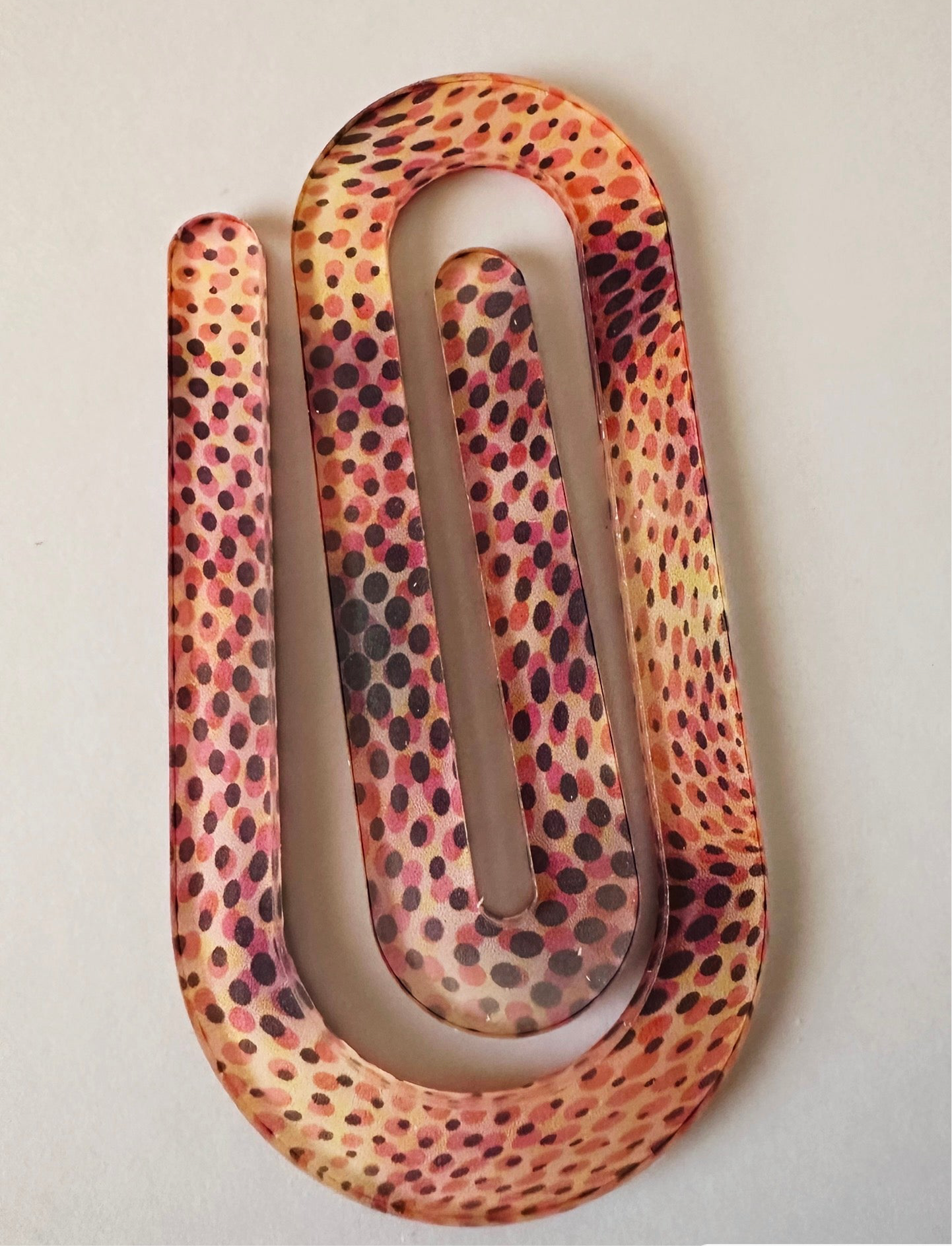 Large acrylic paper clips