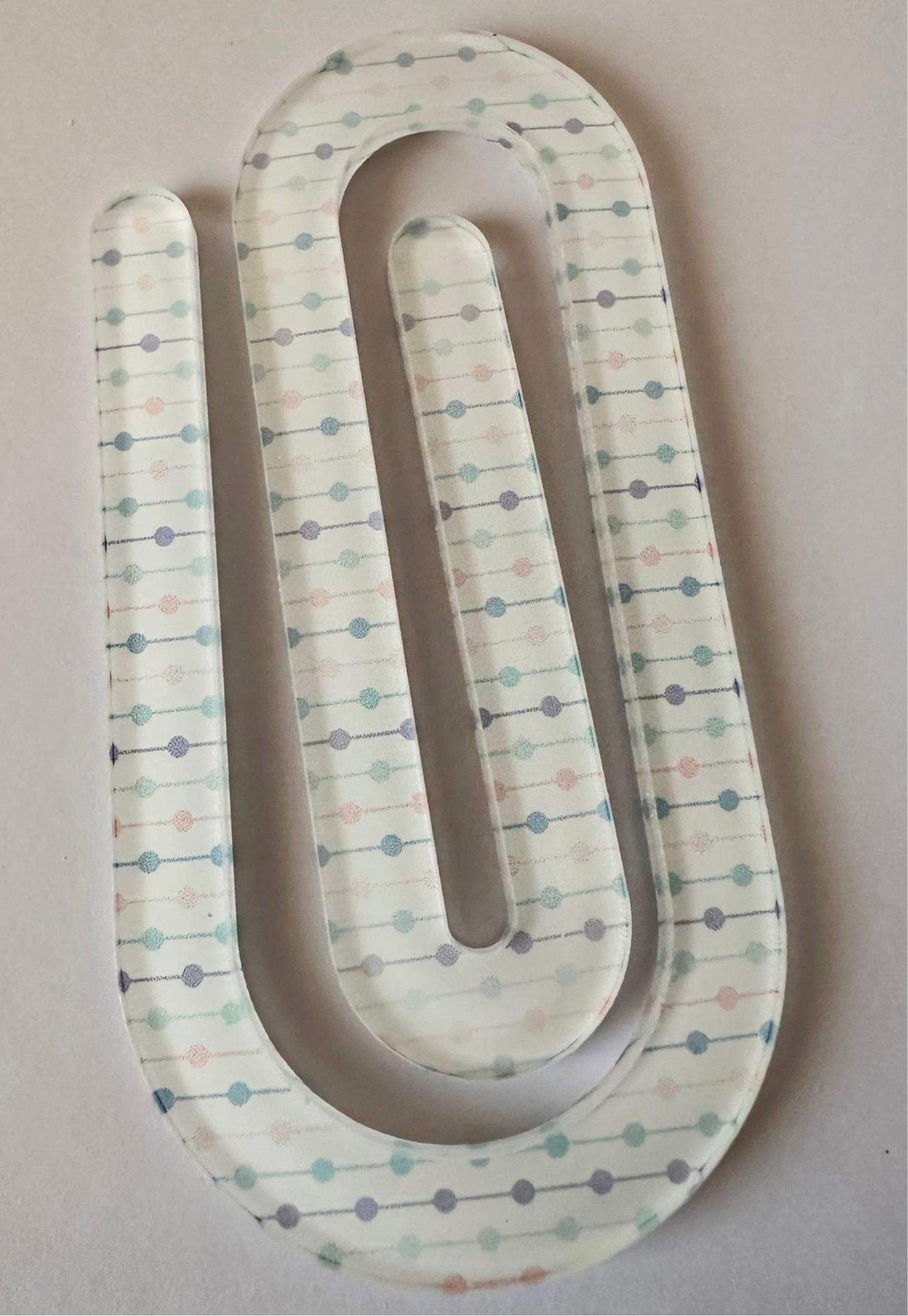Large acrylic paper clips