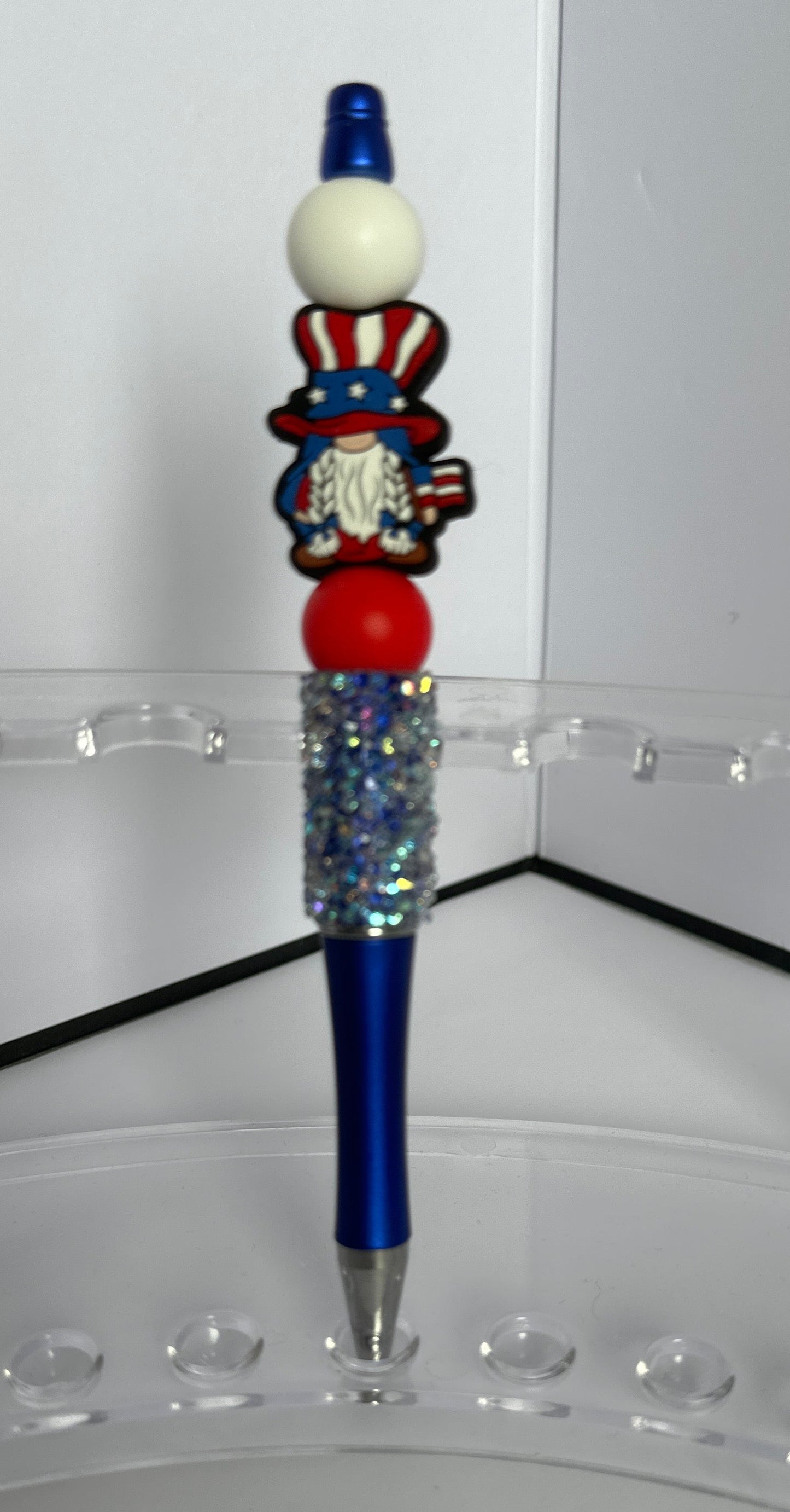 Beaded ink pens