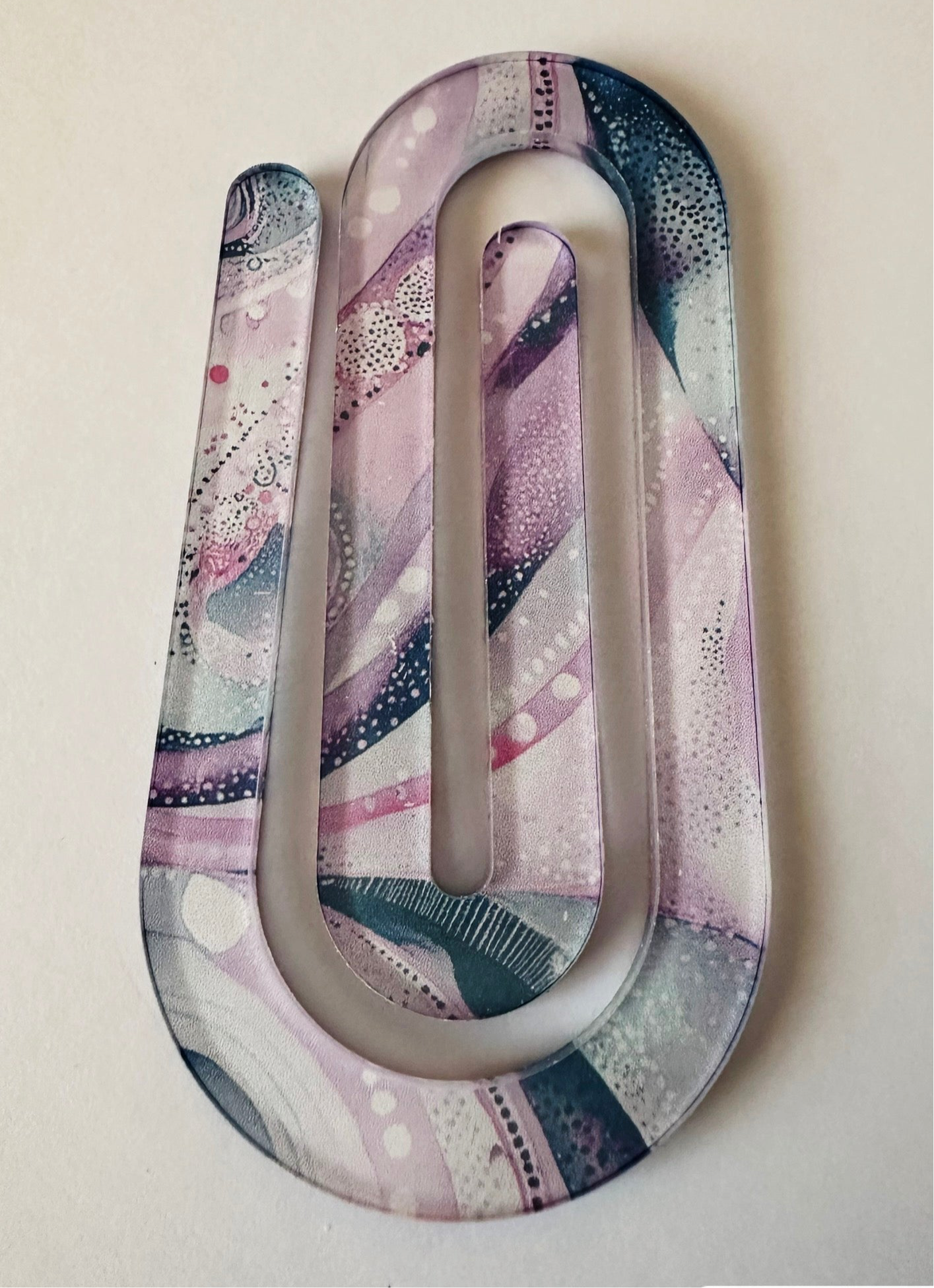 Large acrylic paper clips