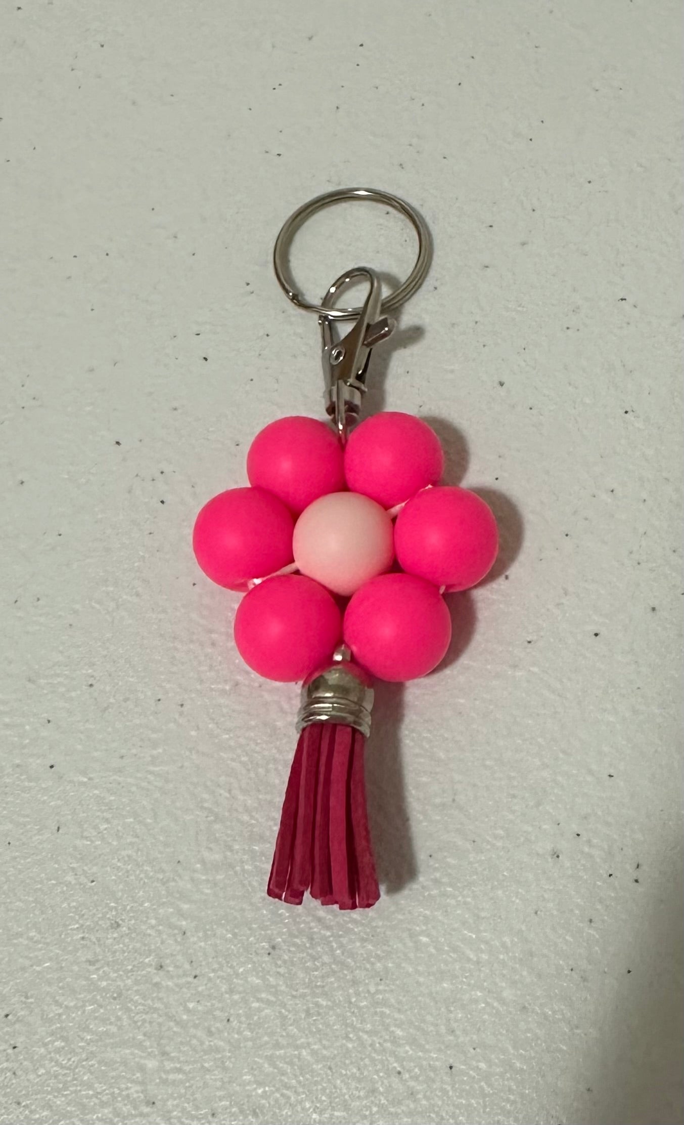 Beaded Flower Keychains