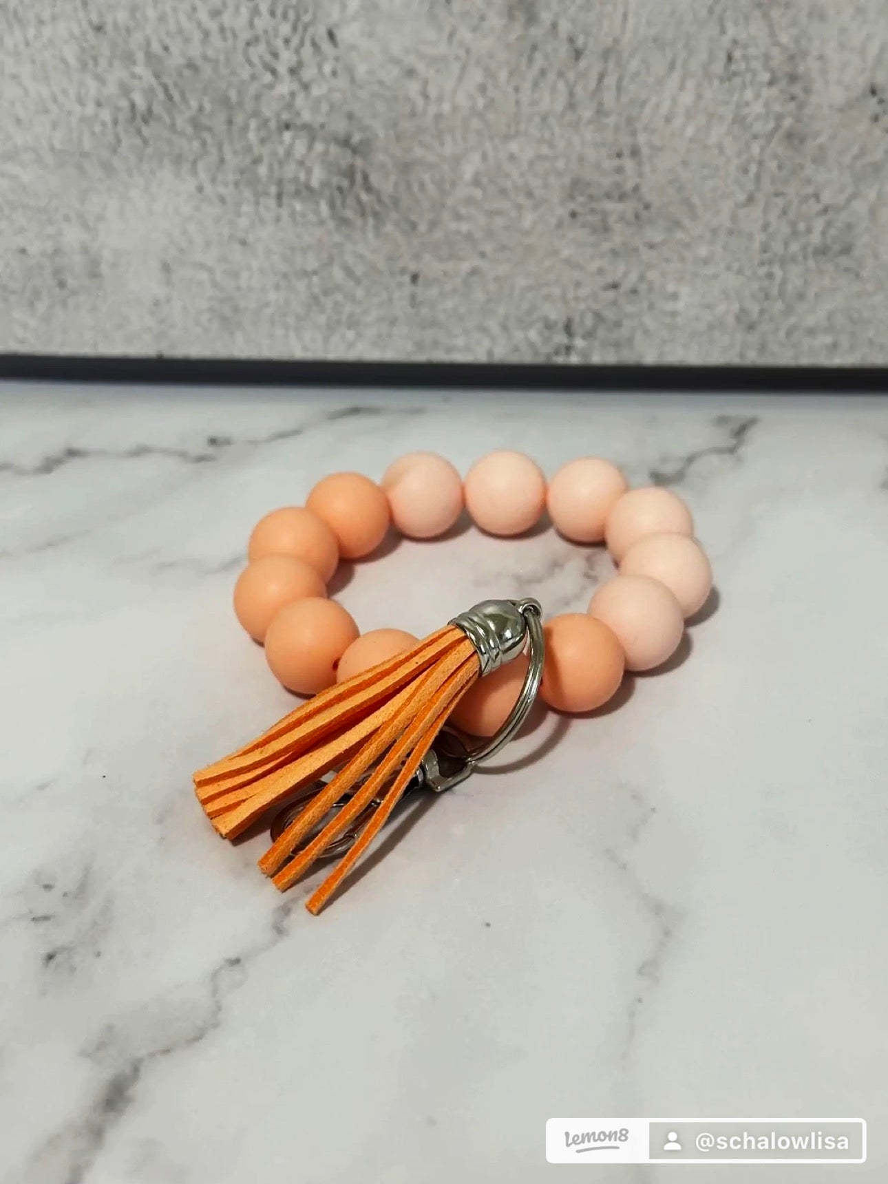 Beaded keychain wristlets