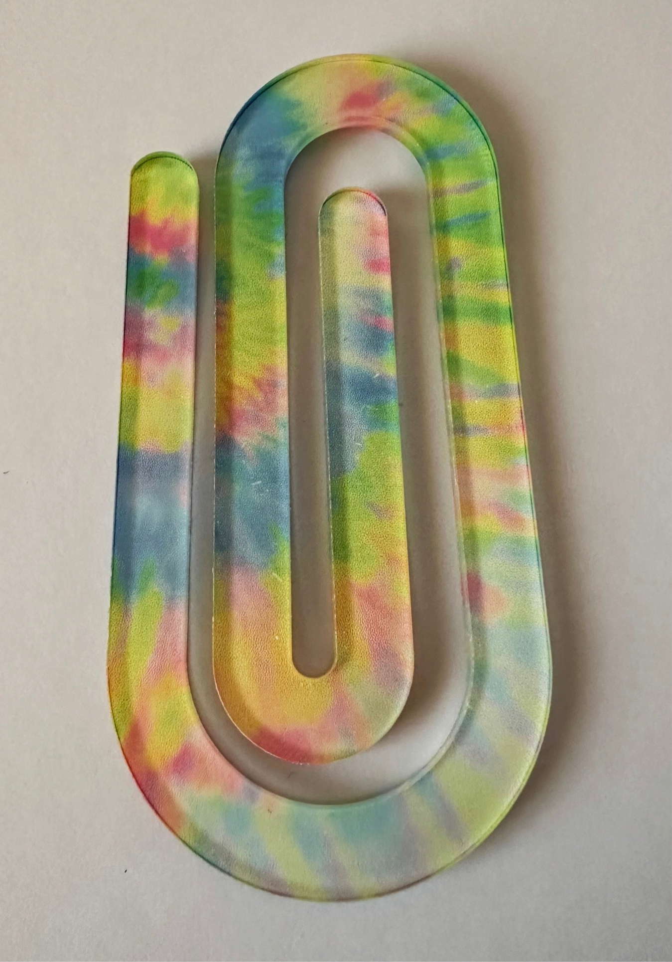 Large acrylic paper clips