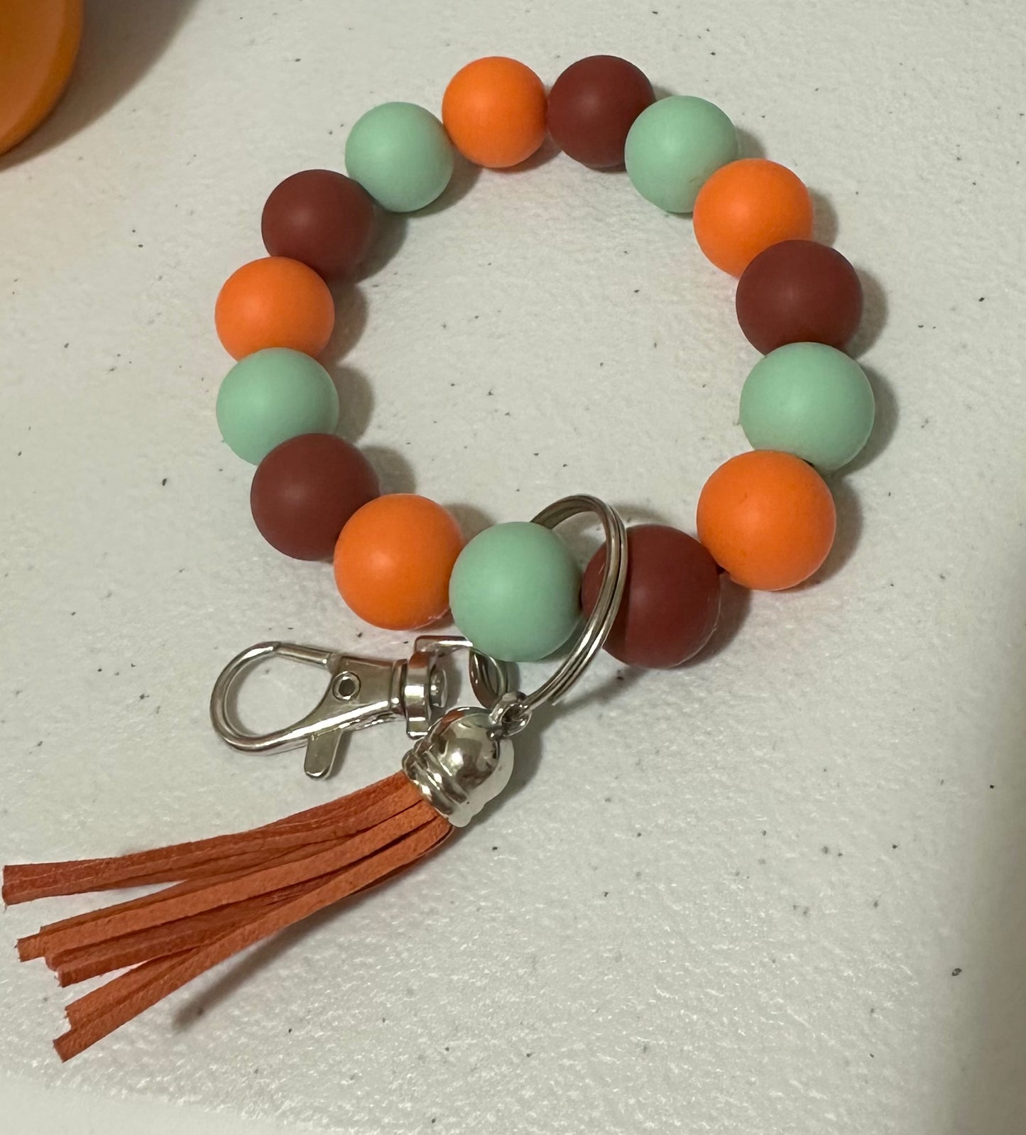 Beaded keychain wristlets