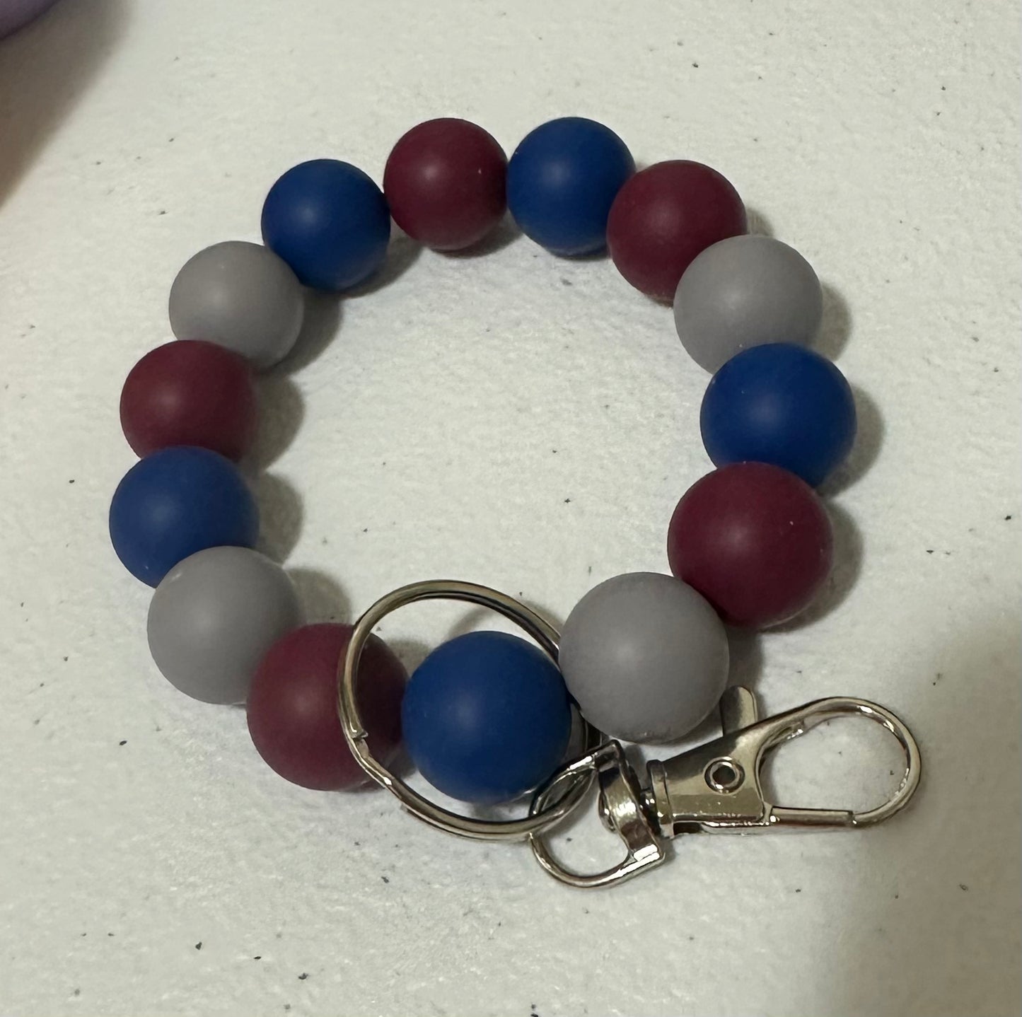 Beaded keychain wristlets