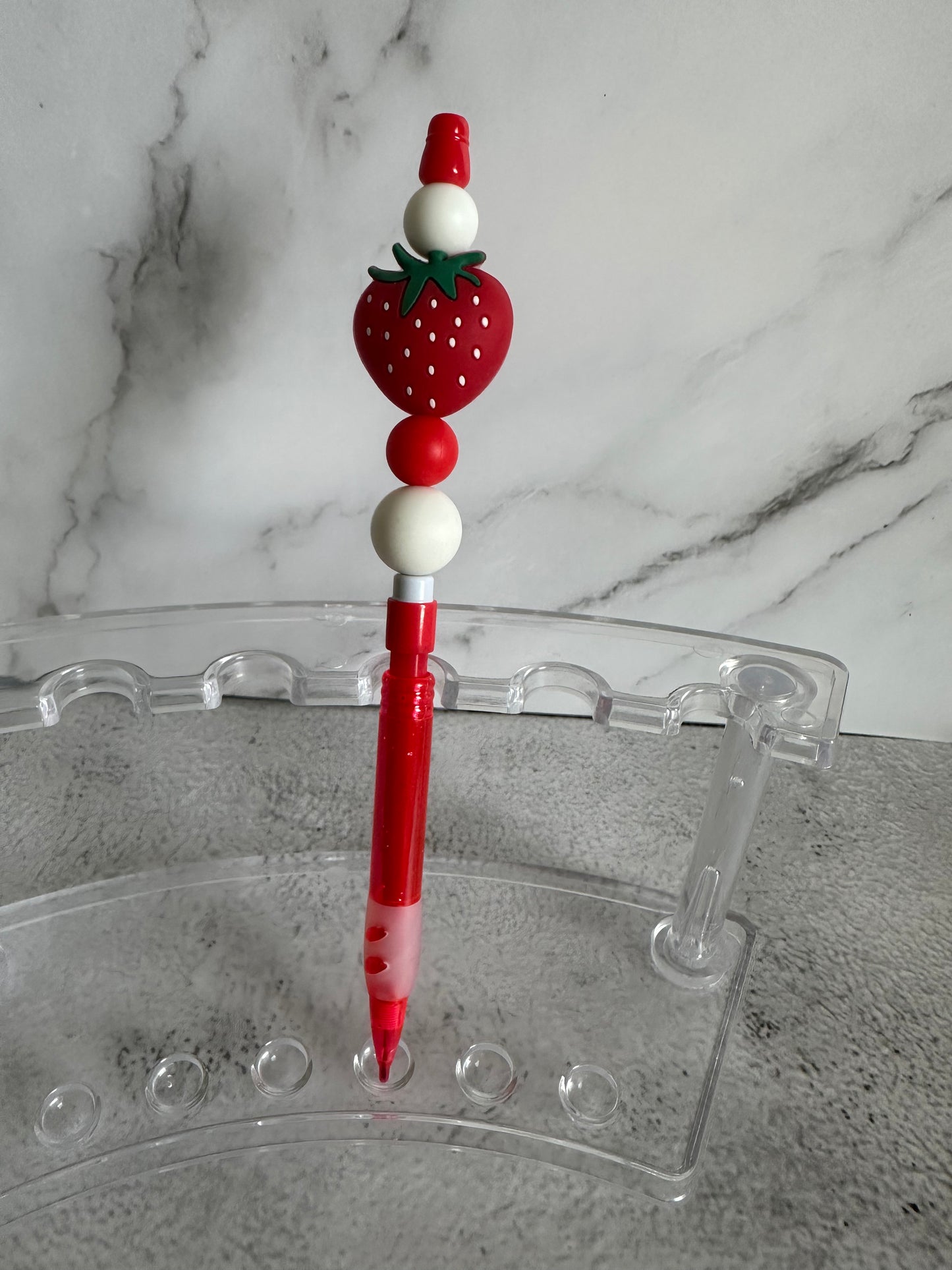 Beaded mechanical pencils