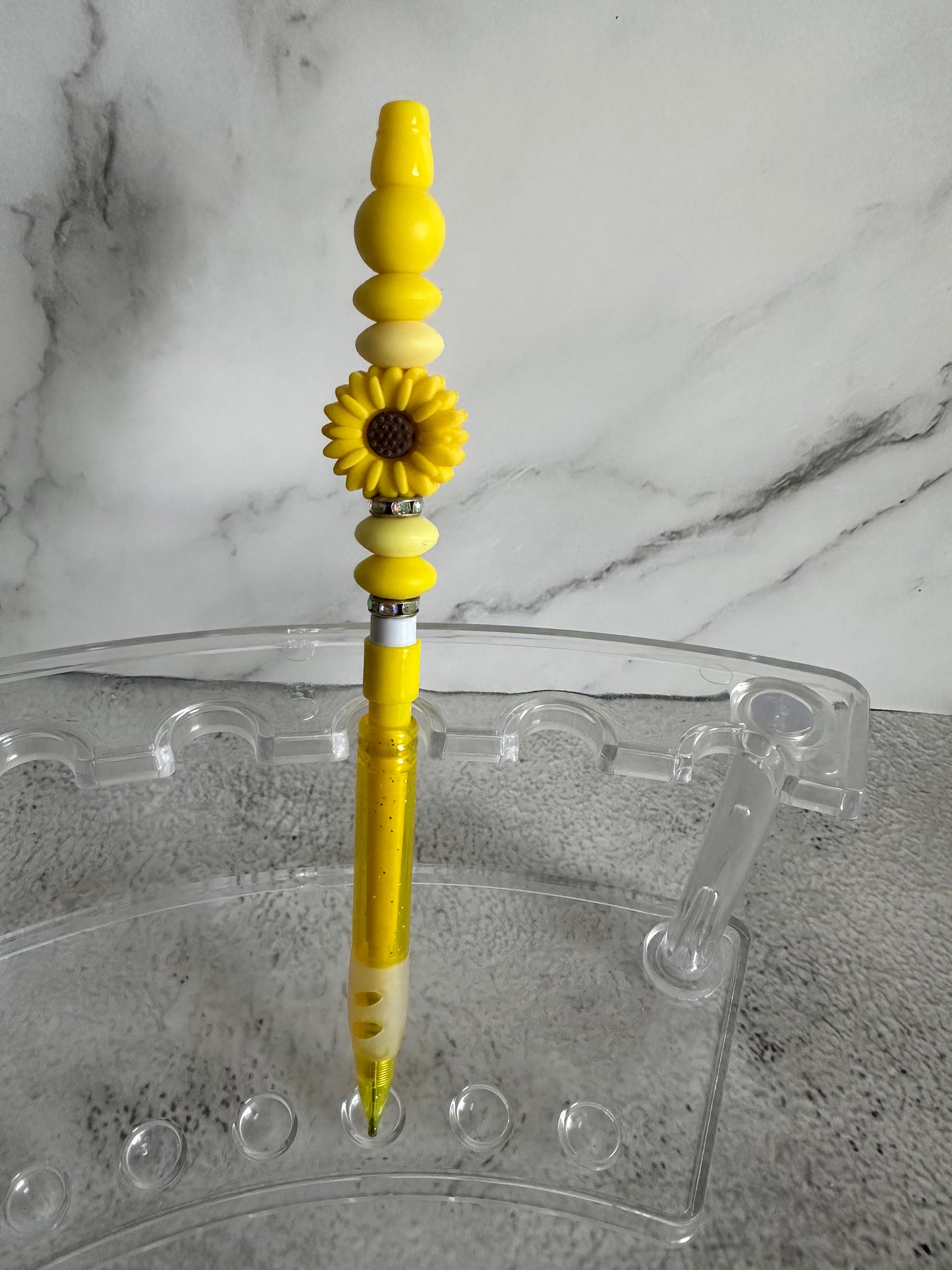 Beaded mechanical pencils