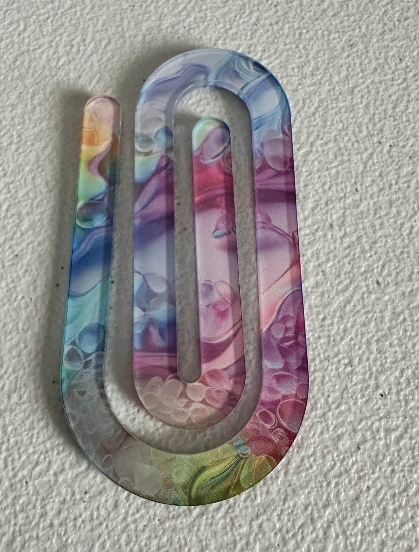 Large acrylic paper clips